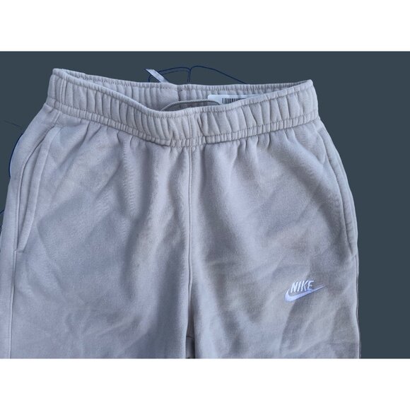 Nike UNisex XS Xtra Small Jogger Sweatpants Beige Fleece Lined Elastic Waistband - Picture 10 of 11